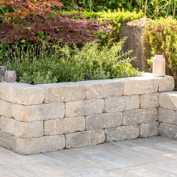 1323789 Antik Mauer 28x21x14 cm Muschelkalk 2