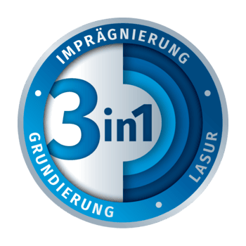 3 in 1 - Grundierung, Lasur, Imprägnierung