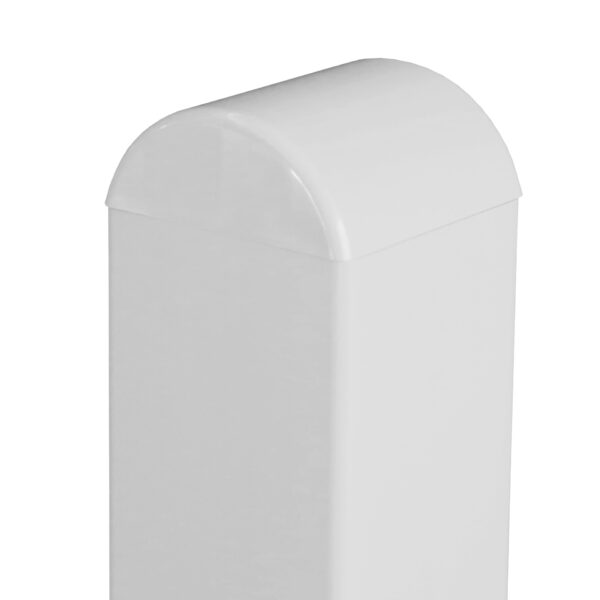 Joda Zubehoer UNO Pfostenkappe Weiss Halbrund frei
